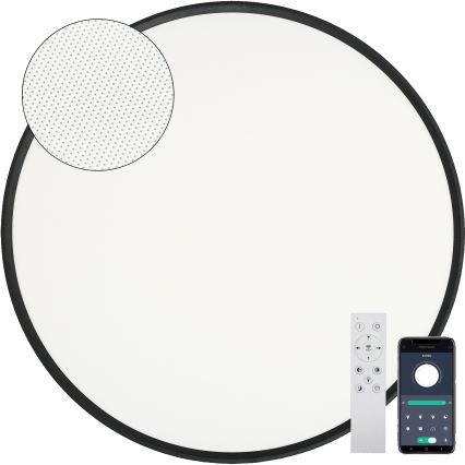 Fulgur s-43059 - Plafon LED dimável NOMY LED/50W/230V 3000-6500K Ø 60 cm UGR19 IP40 Wi‑Fi preto + controlo remoto