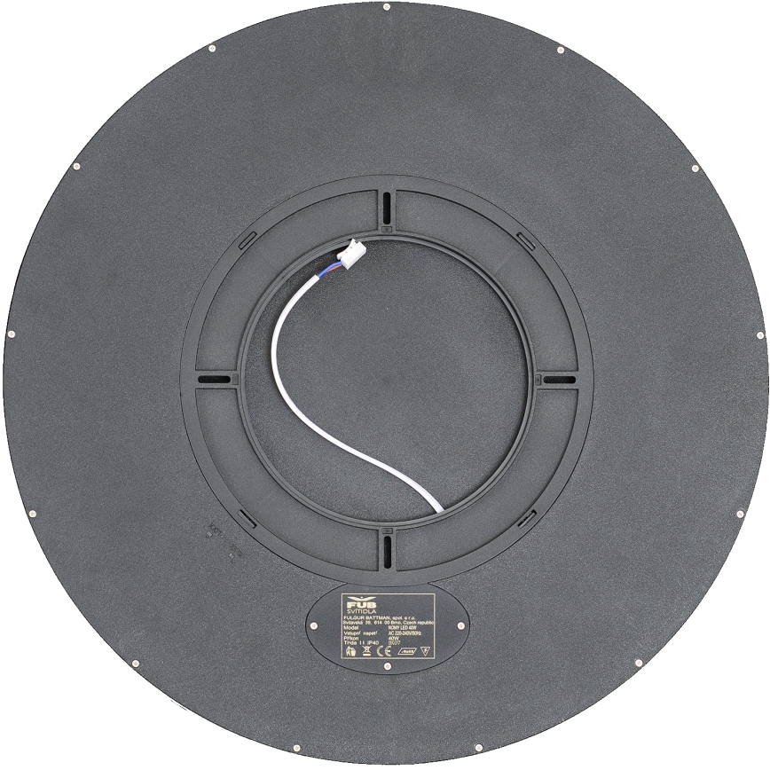 Fulgur s-43059 - Plafon LED dimável NOMY LED/50W/230V 3000-6500K Ø 60 cm UGR19 IP40 Wi‑Fi preto + controlo remoto