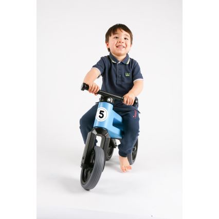 Funny Wheels - Bicicleta de equilíbrio 2 em 1 RIDER SPORT azul/preto