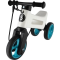 Funny Wheels - Bicicleta de equilíbrio 2 em 1 RIDER SUPER SPORT branco/preto/azul