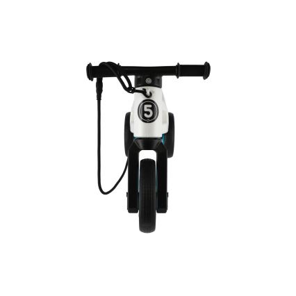 Funny Wheels - Bicicleta de equilíbrio 2 em 1 RIDER SUPER SPORT branco/preto/azul
