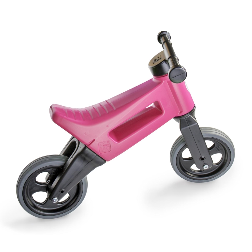 Funny Wheels - Bicicleta sem pedais 2 em 1 RIDER SPORT rosa/preta