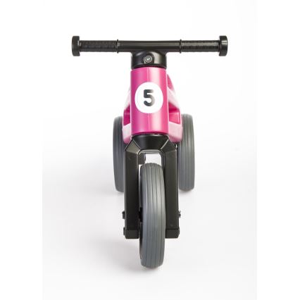 Funny Wheels - Bicicleta sem pedais 2 em 1 RIDER SPORT rosa/preta