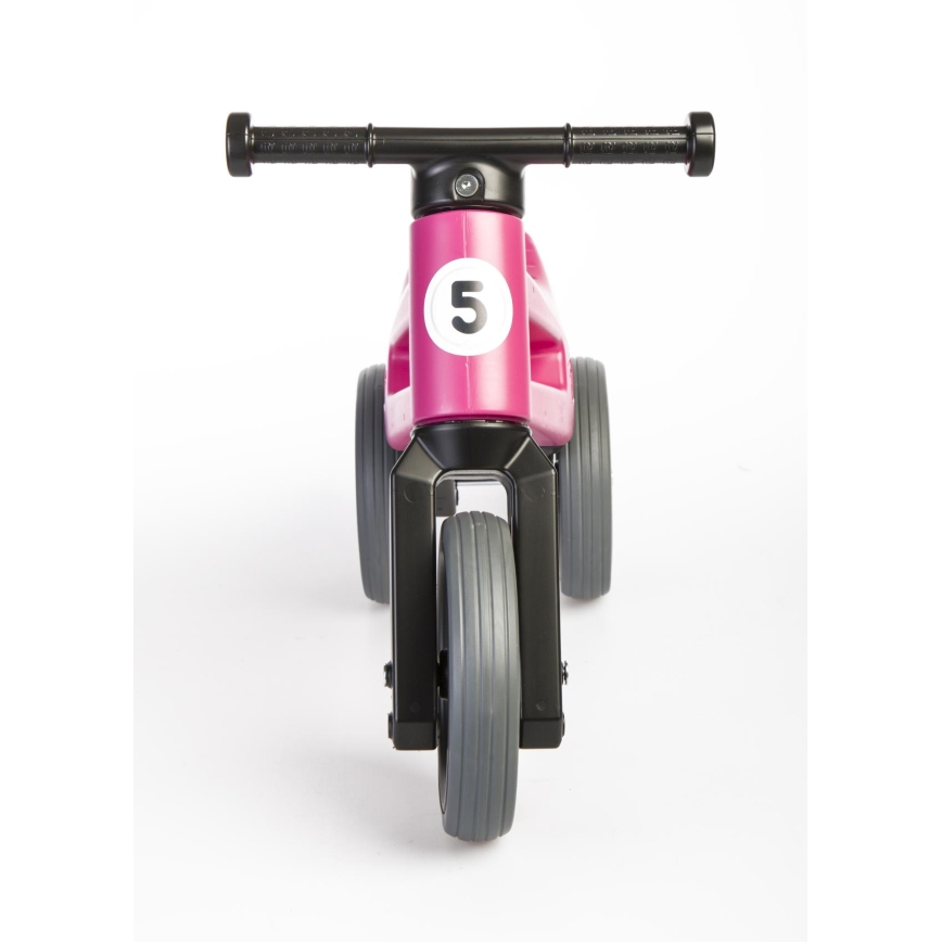 Funny Wheels - Bicicleta sem pedais 2 em 1 RIDER SPORT rosa/preta
