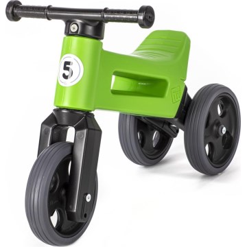 Funny Wheels - Bicicleta sem pedais 2 em 1 RIDER SPORT verde/preto