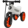 Funny Wheels - Bicicleta sem pedais 2 em 1 RIDER SUPER SPORT branca/preta/laranja