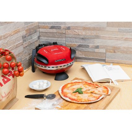 G3Ferrari G1000602 - Forno para pizza DELIZIA 1200W/230V vermelho