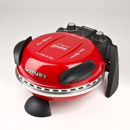 G3Ferrari G1000602 - Forno para pizza DELIZIA 1200W/230V vermelho
