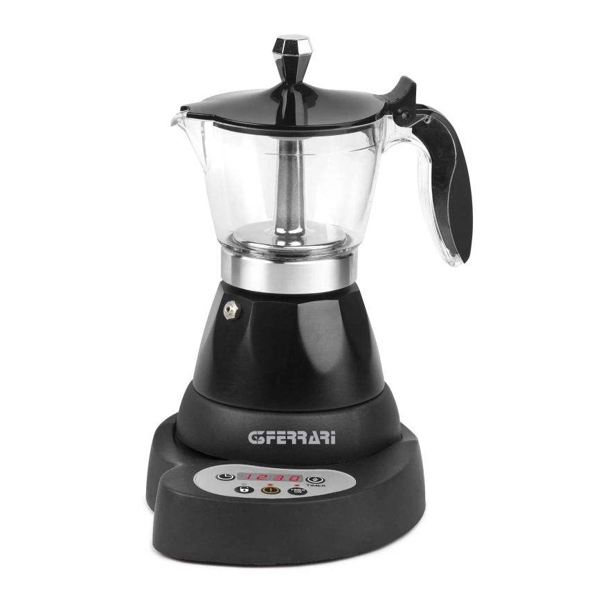 G3Ferrari G1004500 - Cafeteira elétrica Moka RISVEGLIO 400W/230V preta