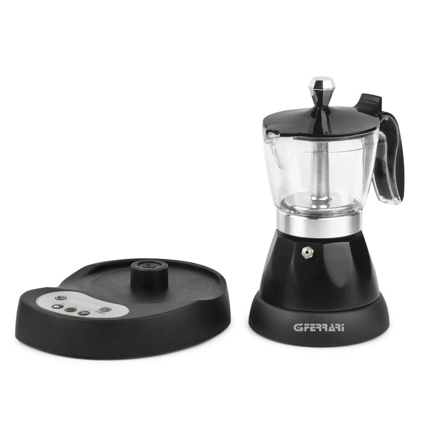 G3Ferrari G1004500 - Cafeteira elétrica Moka RISVEGLIO 400W/230V preta