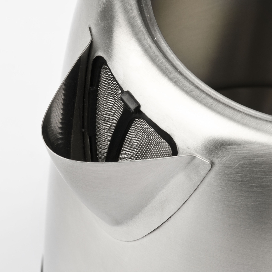 G3Ferrari G1009500 - Chaleira elétrica 1,2 L, 1630 W/230 V, aço inoxidável/preta