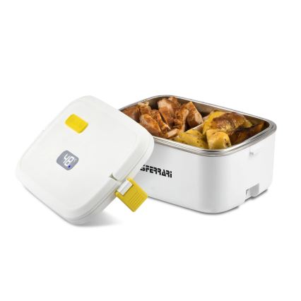 G3Ferrari G1016601 - Aquecedor elétrico de refeições VITTO 48W/230V 0,8 l branco/amarelo
