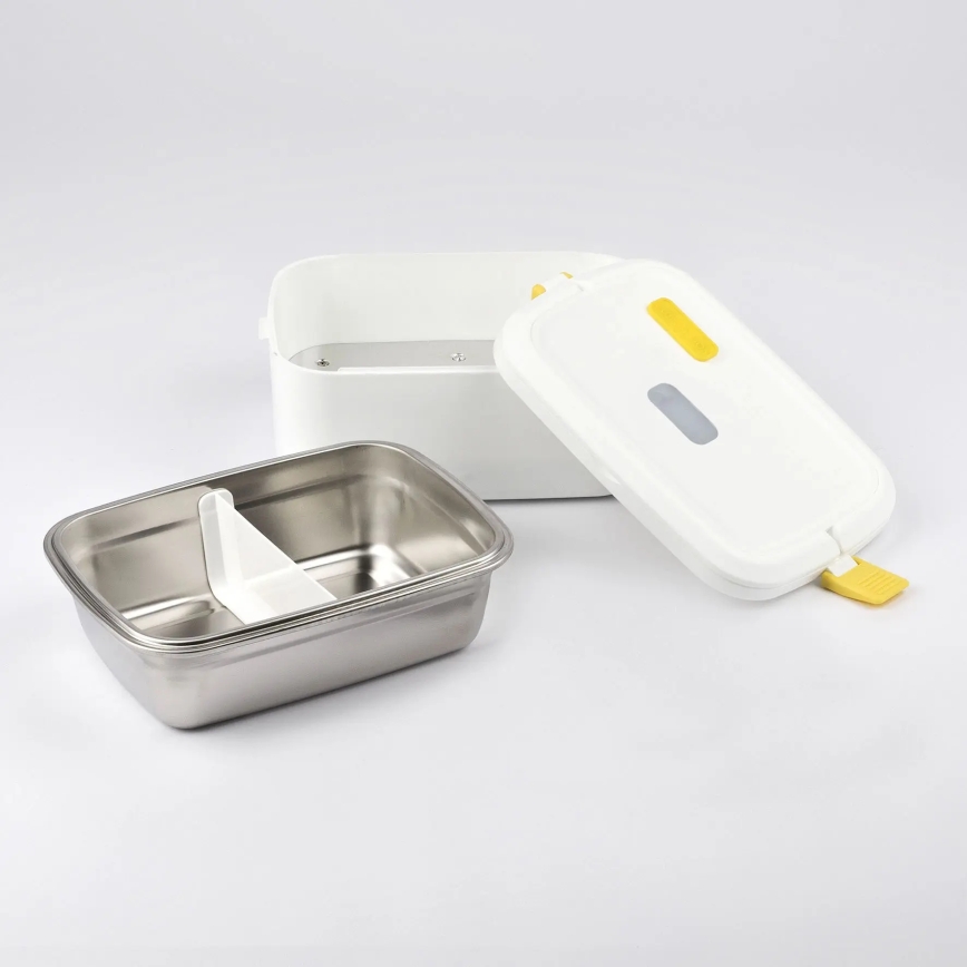 G3Ferrari G1016601 - Aquecedor elétrico de refeições VITTO 48W/230V 0,8 l branco/amarelo