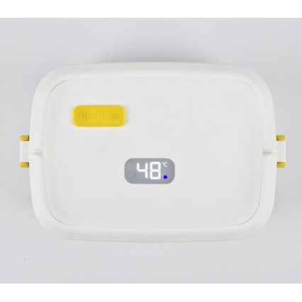 G3Ferrari G1016601 - Aquecedor elétrico de refeições VITTO 48W/230V 0,8 l branco/amarelo