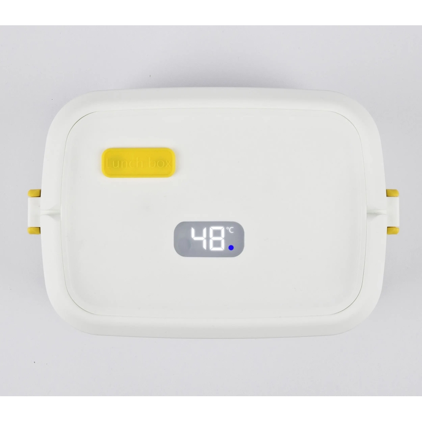 G3Ferrari G1016601 - Aquecedor elétrico de refeições VITTO 48W/230V 0,8 l branco/amarelo