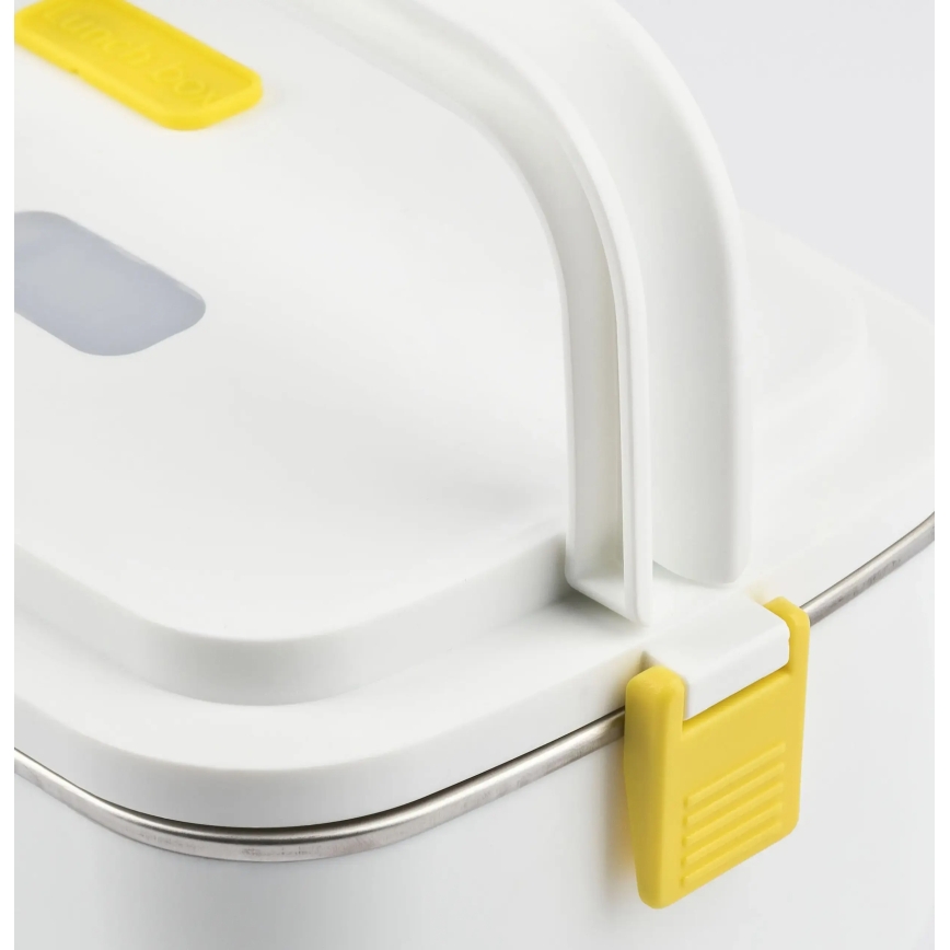 G3Ferrari G1016601 - Aquecedor elétrico de refeições VITTO 48W/230V 0,8 l branco/amarelo