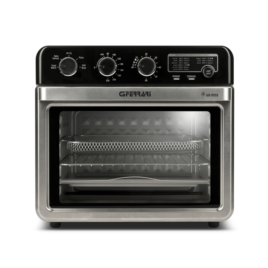 G3Ferrari G1022100 - Forno de convecção com função de fritadeira 2000W/230V 32 l aço inoxidável