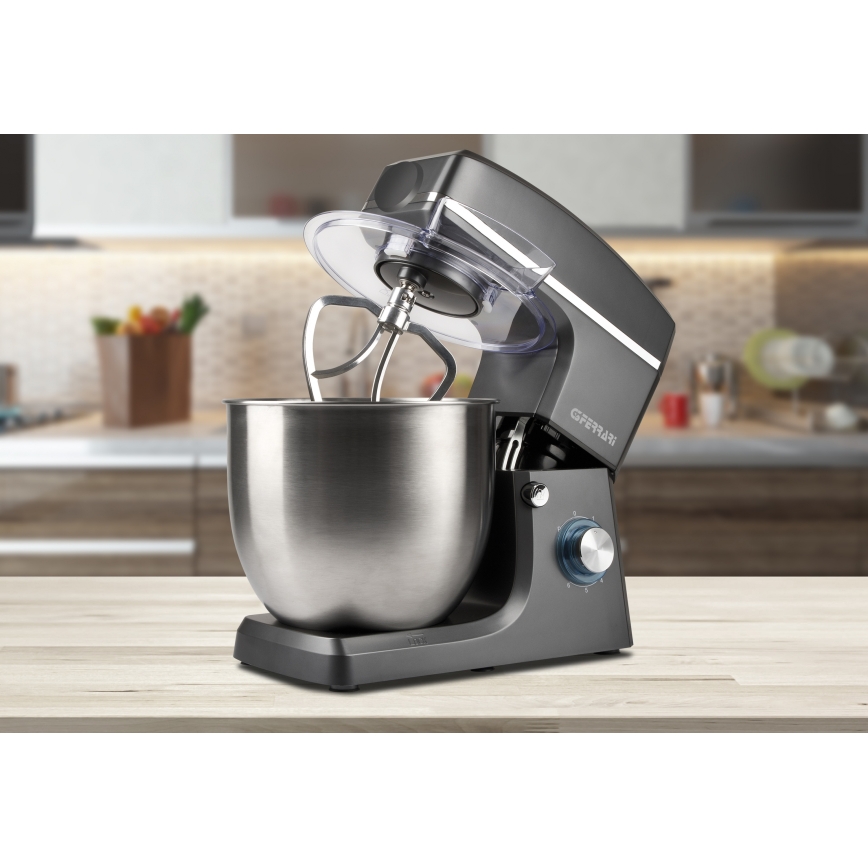 G3Ferrari G20113 - Robot de cozinha PASTAIO com taça em aço inoxidável, 10 L, 2200W/230V, cinzento