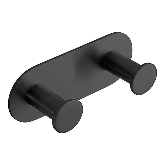 Gancho 11,5x4,5 cm aço inoxidável/preto