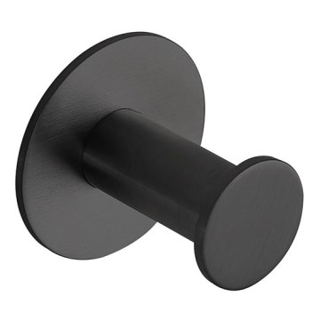 Gancho 4,5x4,5 cm aço inoxidável/preto