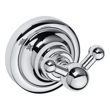 Gancho duplo 6,5x6,5 cm prateado