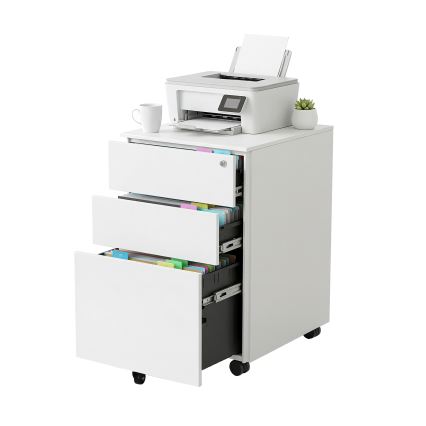 Gaveteiro de escritório SECURIO, branco