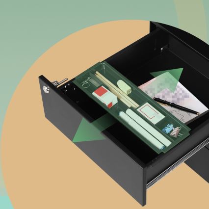 Gaveteiro de escritório SECURIO preto