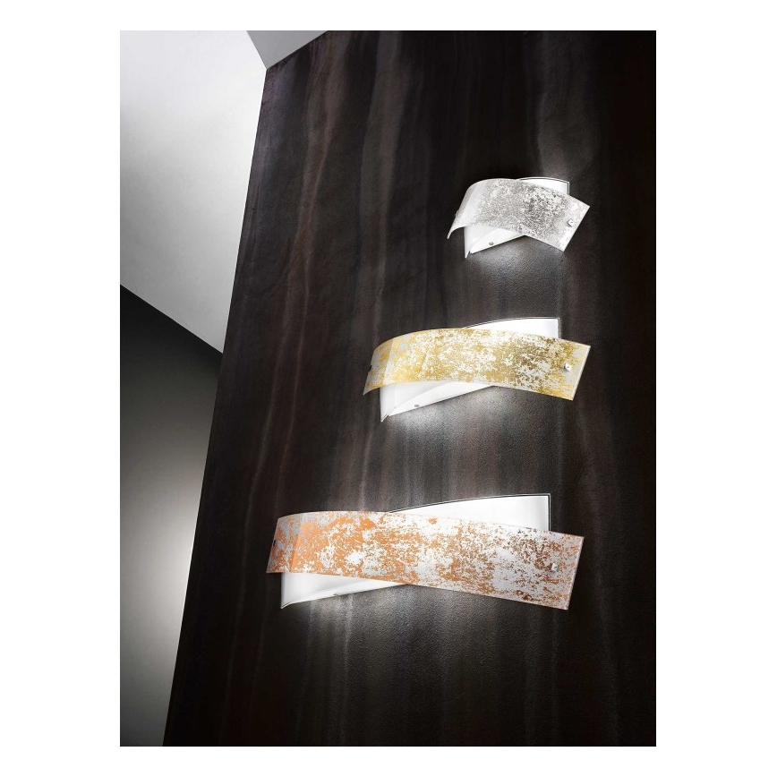 Gea Luce CAMILLA A M arg - Iluminação de parede CAMILLA 4xE14/28W/230V 54 cm prateado