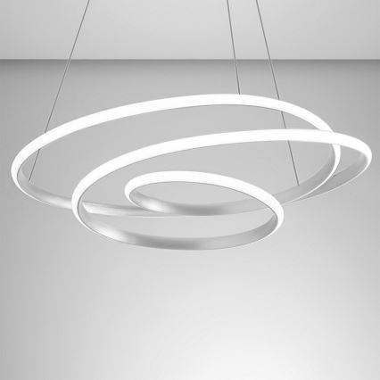 Gea Luce DIVA S G BIANCO - Candelabro suspenso LED com regulação DIVA LED/44W/230V branco