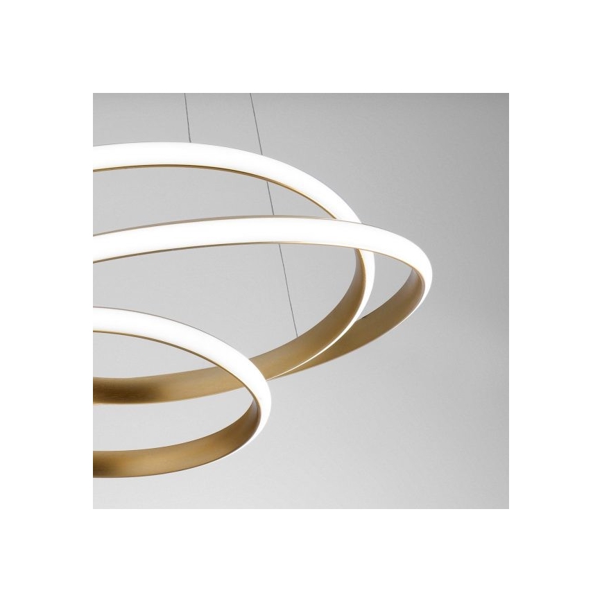 Gea Luce DIVA S P ORO - Candelabro suspenso LED com regulação DIVA LED/43W/230V dourada