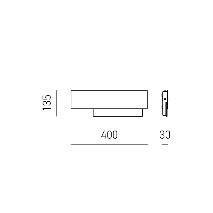 Gea Luce DOHA A P A - Iluminação de parede LED DOHA LED/15W/230V 40 cm cromado brilhante