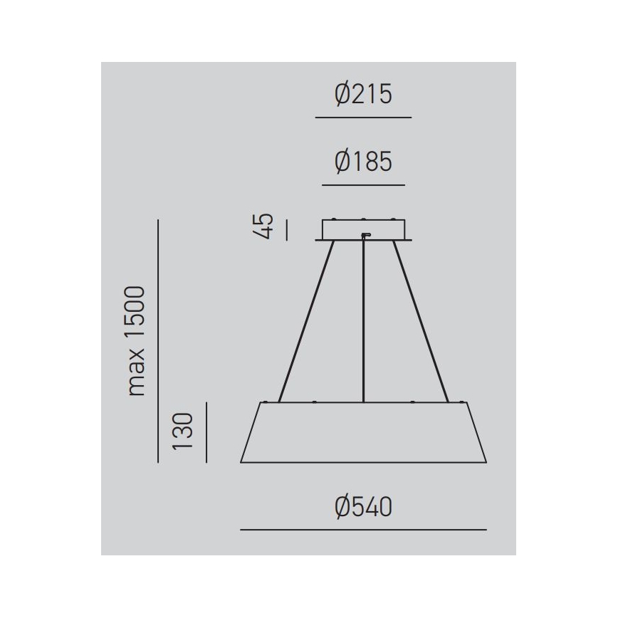 Gea Luce JULIETTE S B - Candelabro suspenso LED com regulação JULIETTE LED/50W/230V branco