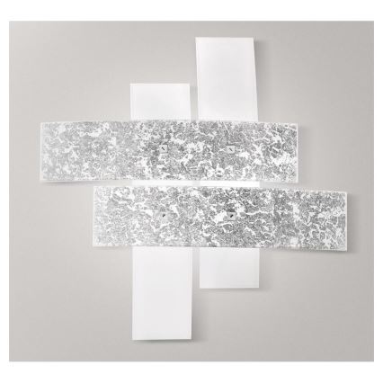 Gea Luce LARA P G arg - Iluminação de teto LARA 4xE27/52W/230V 91 cm prateado