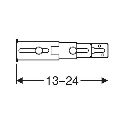 Geberit 111.064.00.1 - Conjunto de fixação para pés na parede traseira Duofix, 2 unidades