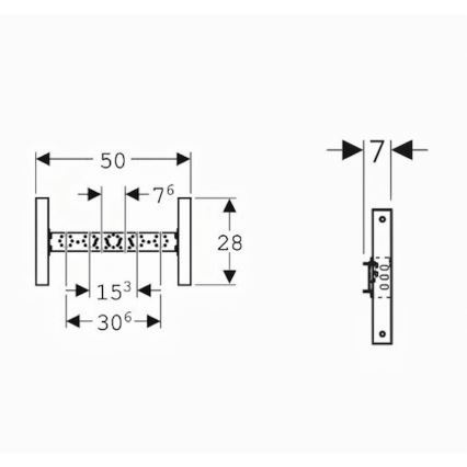Geberit 111.770.00.2 - Módulo encastrado para misturador Duofix