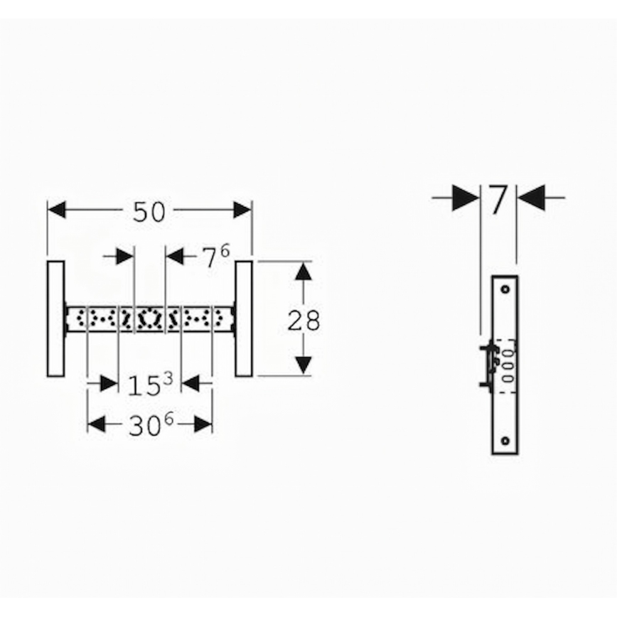 Geberit 111.770.00.2 - Módulo encastrado para misturador Duofix