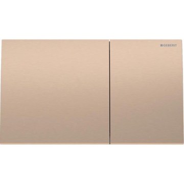 Geberit 115.622.QB.1 - Botão de descarga Sigma70 25x14,6 cm escovado em ouro rosé