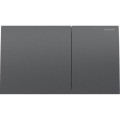Geberit 115.622.QD.1 - Botão de descarga Sigma70 25x14,6 cm cromo preto