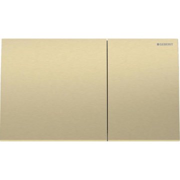 Geberit 115.622.QF.1 - Placa de acionamento Sigma70 25x14,6 cm latão escovado