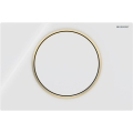 Geberit 115.758.KK.5 - Botão de descarga Sigma10 24,6x16,4 cm branco/dourado