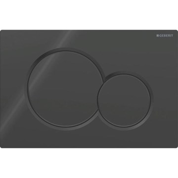 Geberit 115.770.DW.5 - Botão de descarga Sigma01 Round 24,6x16,4 cm preto