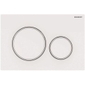 Geberit 115.882.11.1 - Botão de descarga Sigma20 24,6 x 16,4 cm branco