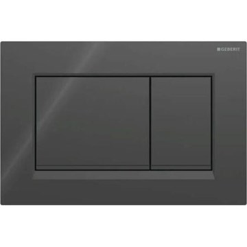 Geberit 115.883.DW.1 - Botão de descarga Sigma30 24,6x16,4 cm preto