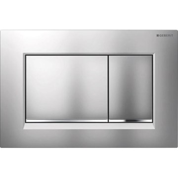 Geberit 115.883.JQ.1 - Botão de descarga Sigma30 24,6x16,4 cm cromo mate/cromo brilhante