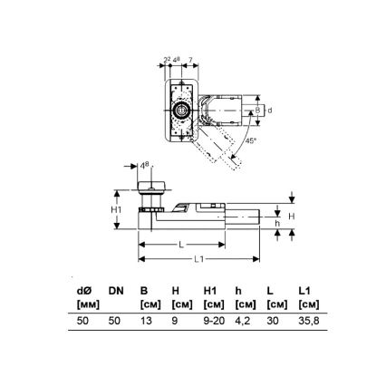Geberit 154.150.00.1 - Kit de montagem para canaleta de escoamento CleanLine 90-220 mm