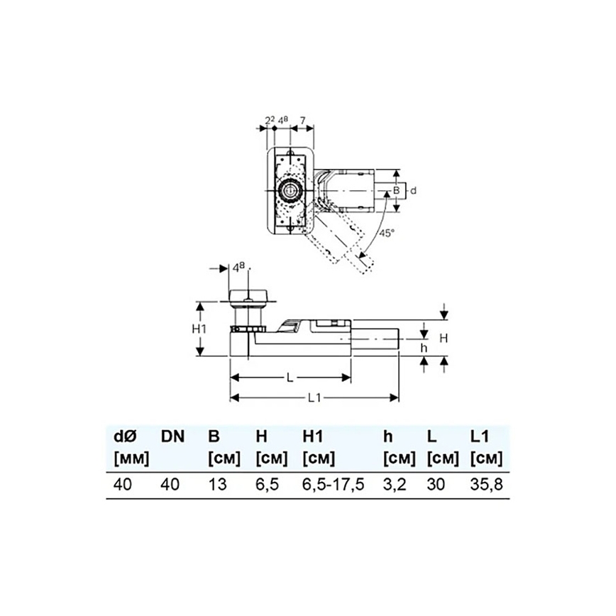 Geberit 154.152.00.1 - Kit de instalação para ralo linear CleanLine 65–90 mm