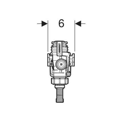 Geberit 240.705.00.5 - Válvula de enchimento para cisternas de descarga para instalação aparente Tipo 383