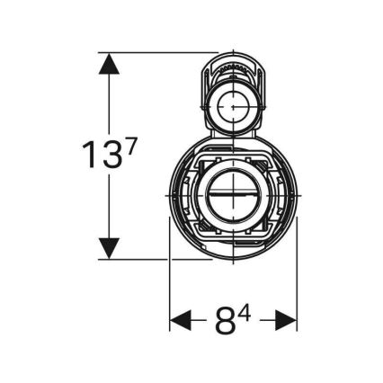 Geberit 282.350.21.2 - Válvula de descarga para duplo acionamento Tipo 290