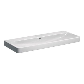 Geberit 500.225.01.1 - Lavatório duplo suspenso Smyle Square 120x48 cm cerâmica/branco