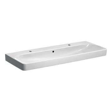Geberit 500.253.01.1 - Lavatório duplo suspenso Smyle Square 120x48 cm cerâmica/branco